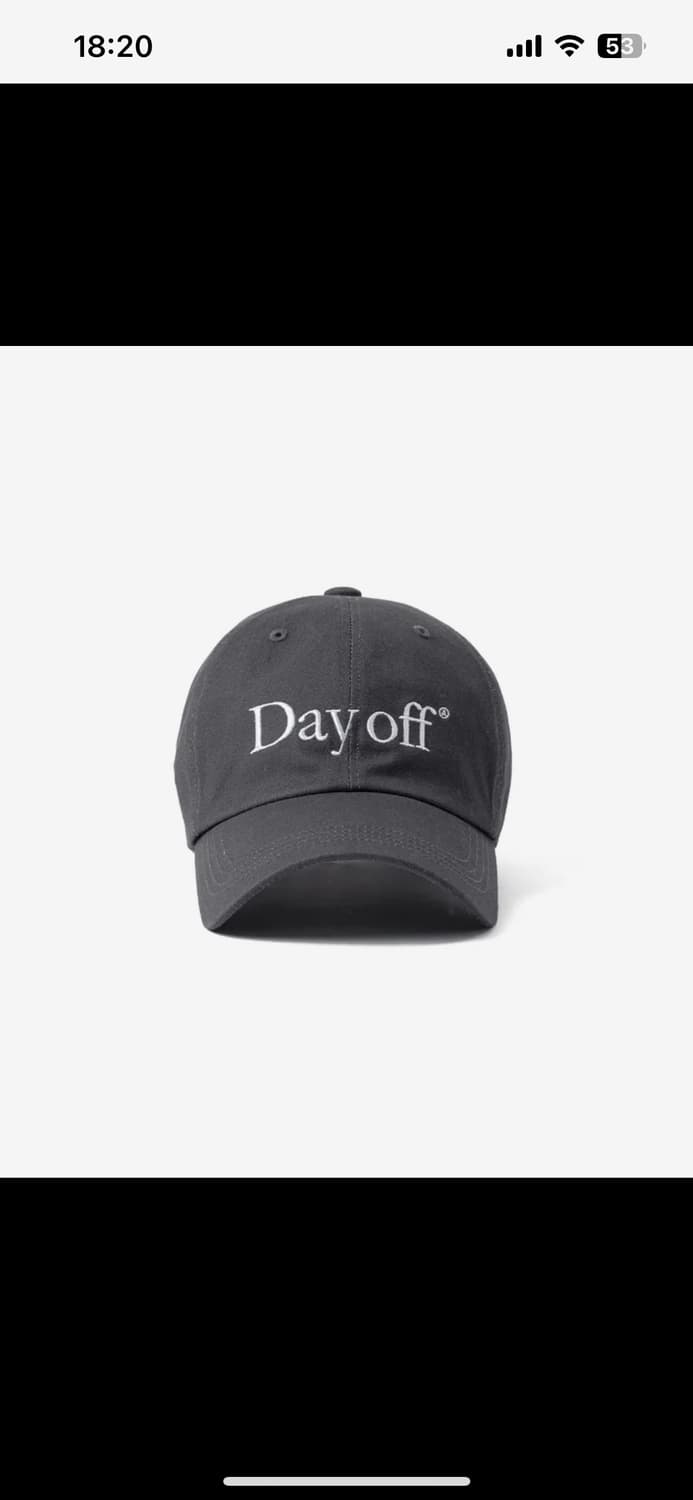 에이카화이트 Dayoff 볼캡 그레이 상품이미지1