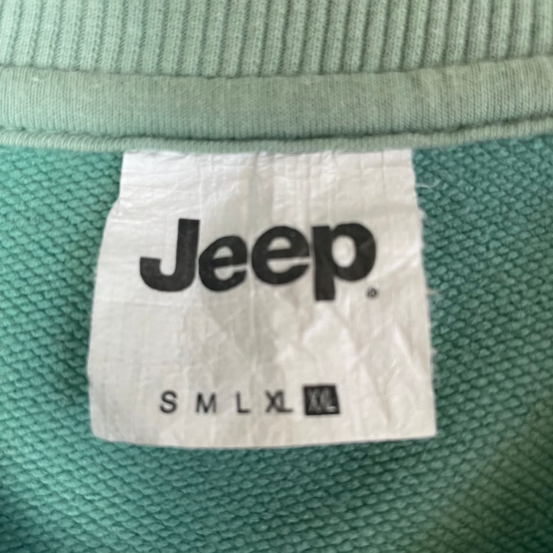 지프 화이트 빅로고 민트 맨투맨 XXL 상품이미지4