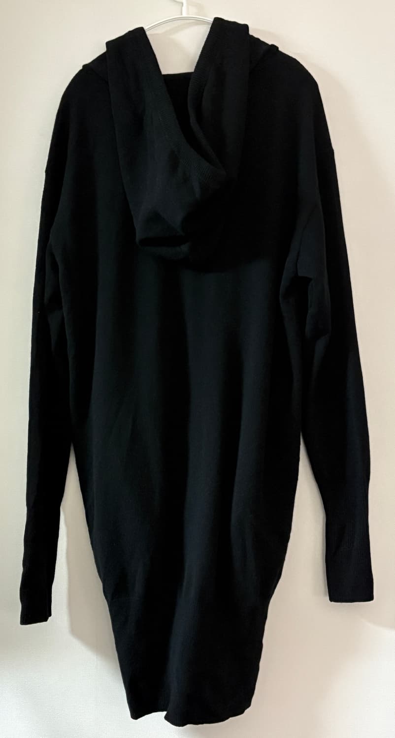 비비안웨스트우드 레드라벨 화이트 orb 로고 블랙 롱 니트 후디 상품이미지6