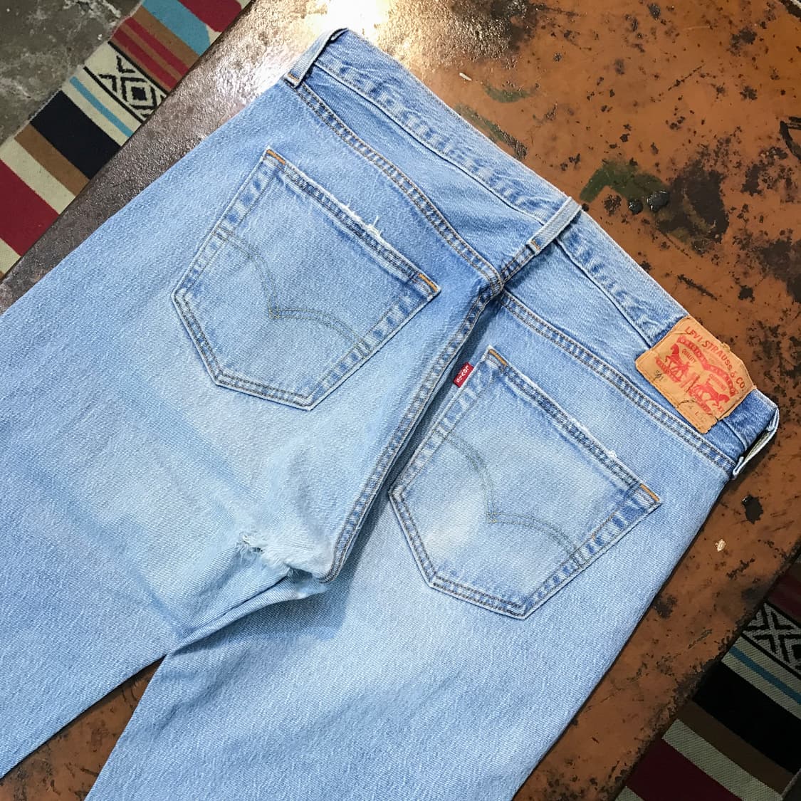 리바이스 501 연청 데님 팬츠 청바지 허리 34 사이즈 상품이미지5