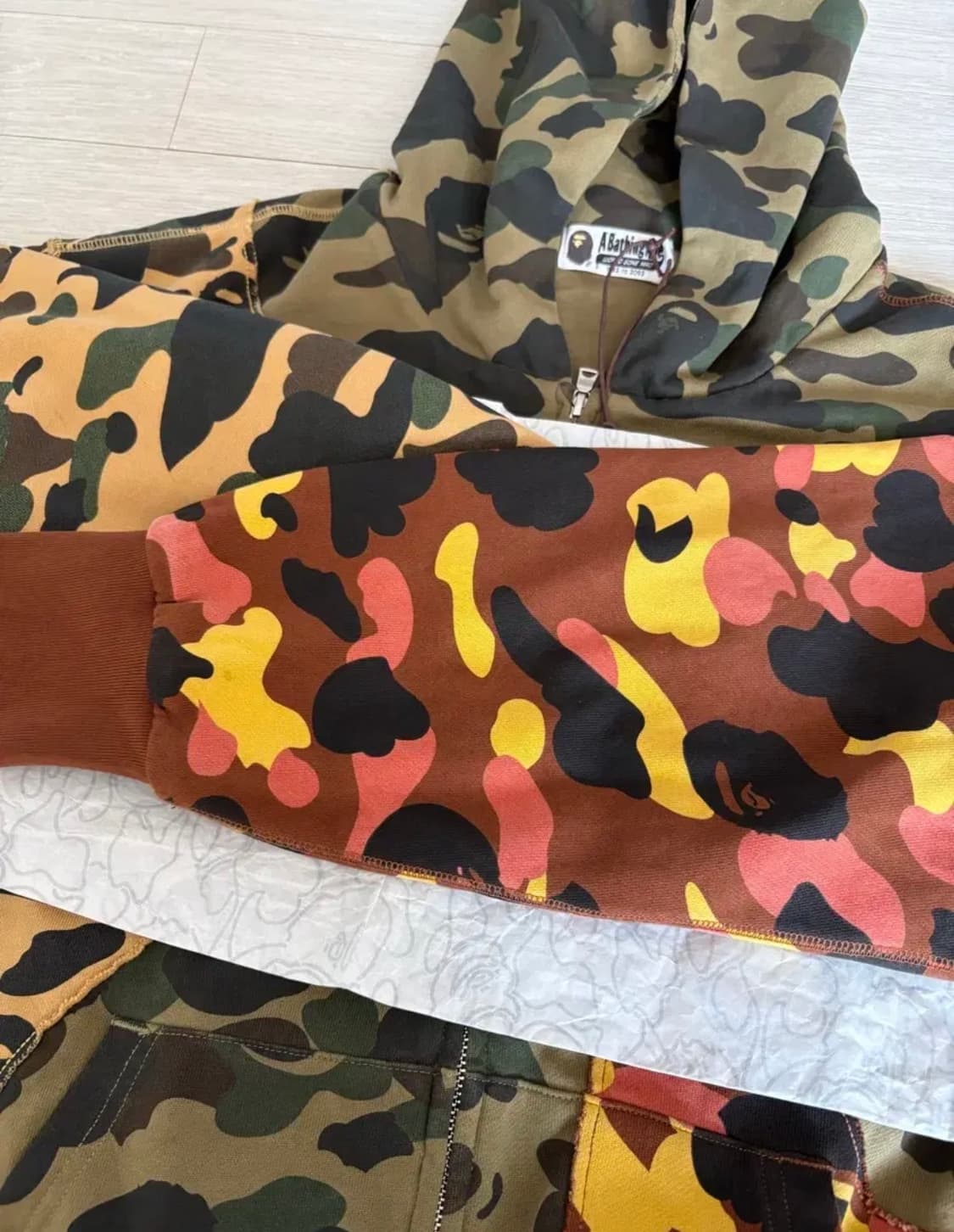 베이프 업사이클 카고 후드 (M) 상품이미지7