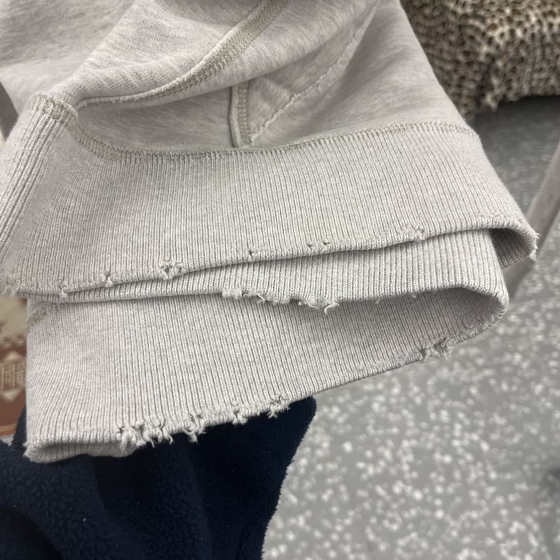 아베크롬비 Y2K 빈티지 데미지 반집업 후드티 M C10478 상품이미지7