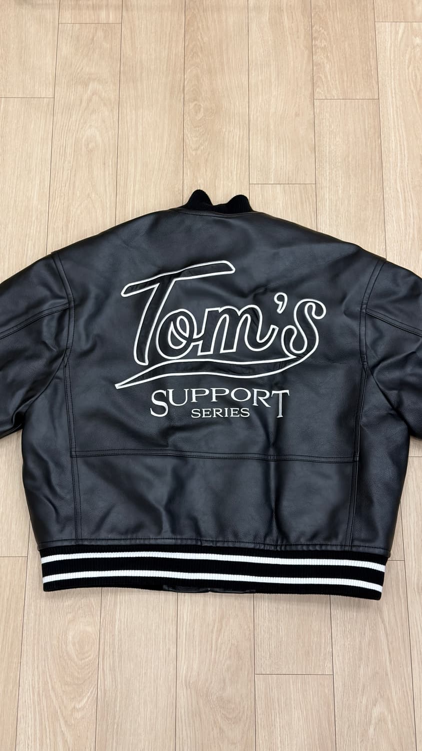 현재 단종된 톰스벌스데이 TBD 바시티 봄버 자켓 블랙 상품이미지3