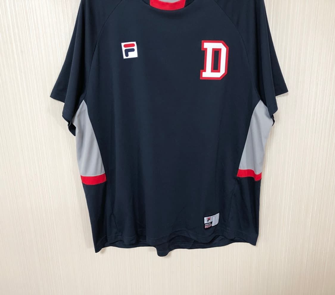KBO 필라 두산베어스 선수지급실착 트레이닝셔츠 2XL 상품이미지3