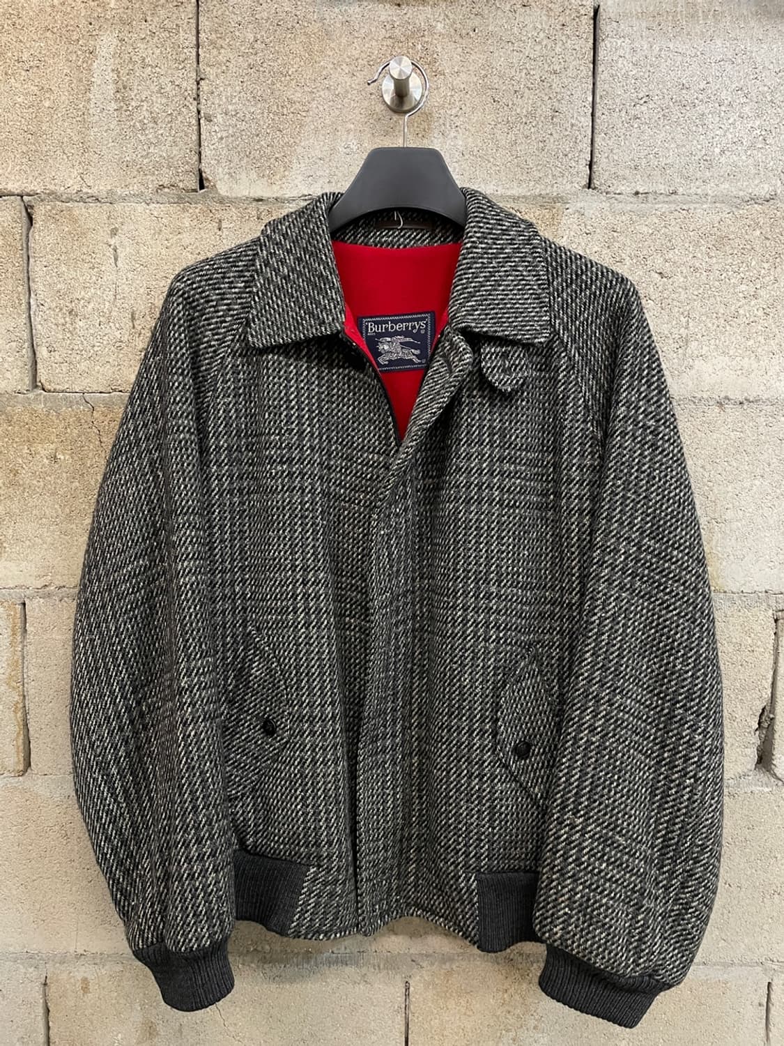 버버리 울 트위드 블루종 자켓  상품이미지1
