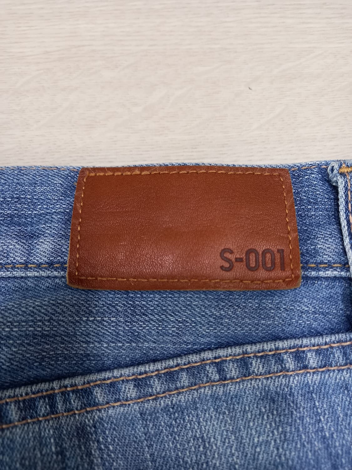 31 유니끌로 S001 워싱 일자진 연청 31-473 상품이미지5