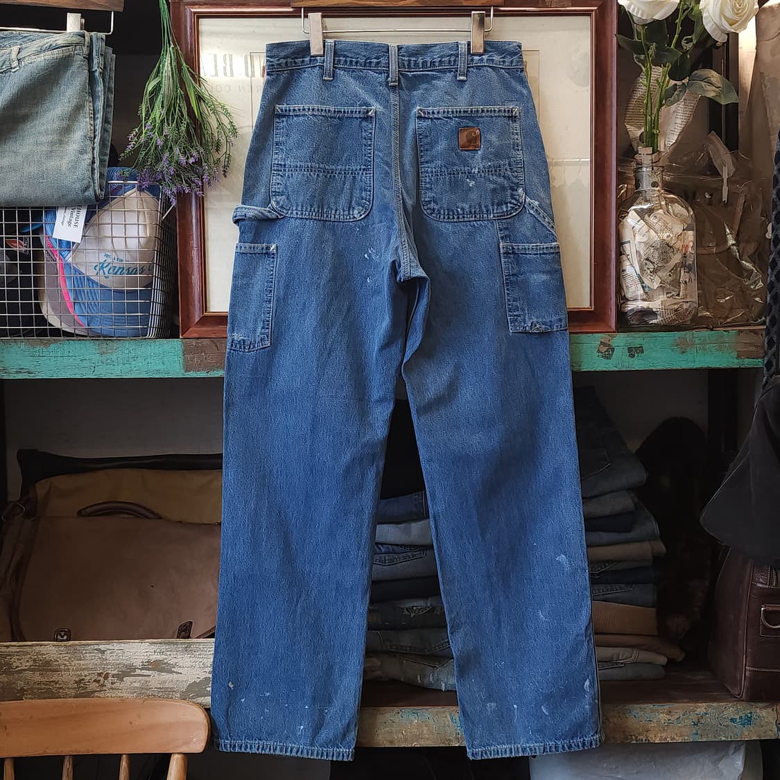 칼하트 카펜터 데님팬츠 워크팬츠 페인팅 칼하트 덩가리 32x32 상품이미지2