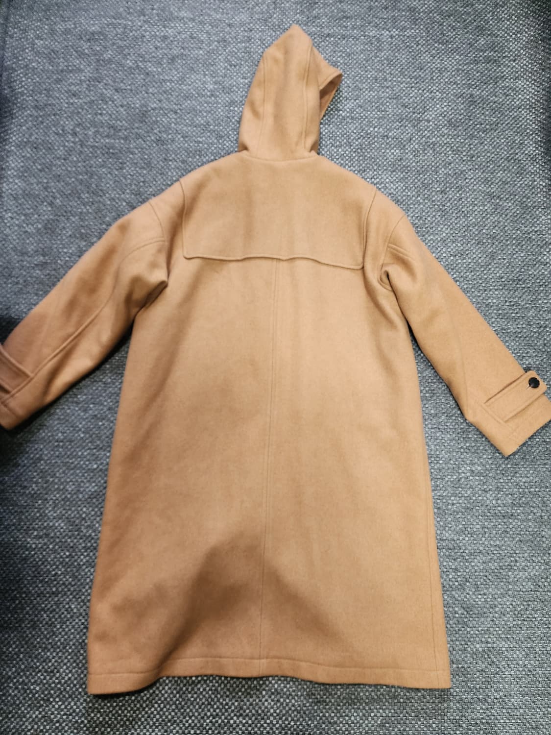 라이풀 미니멀 가먼츠 후드 떡볶이 코트 1사이즈  상품이미지8