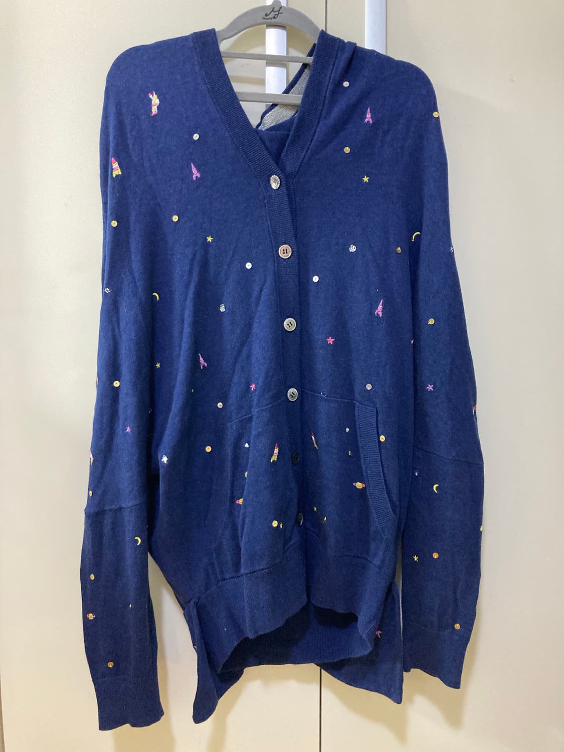 츠모리치사토 후드 가디건 상품이미지1