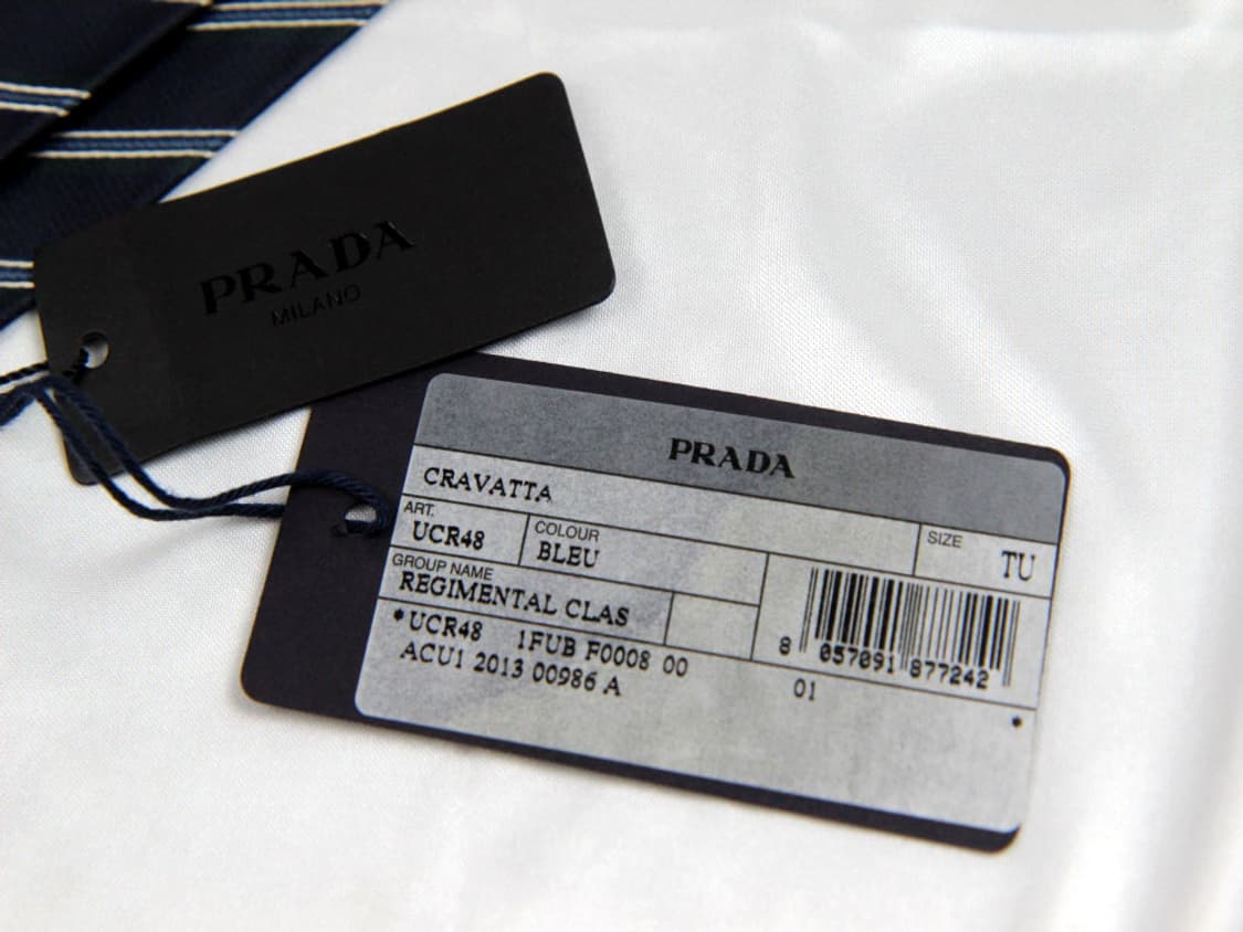 프라다 7cm 미사용 S등급 슬림 남자 명품 넥타이 상품이미지5