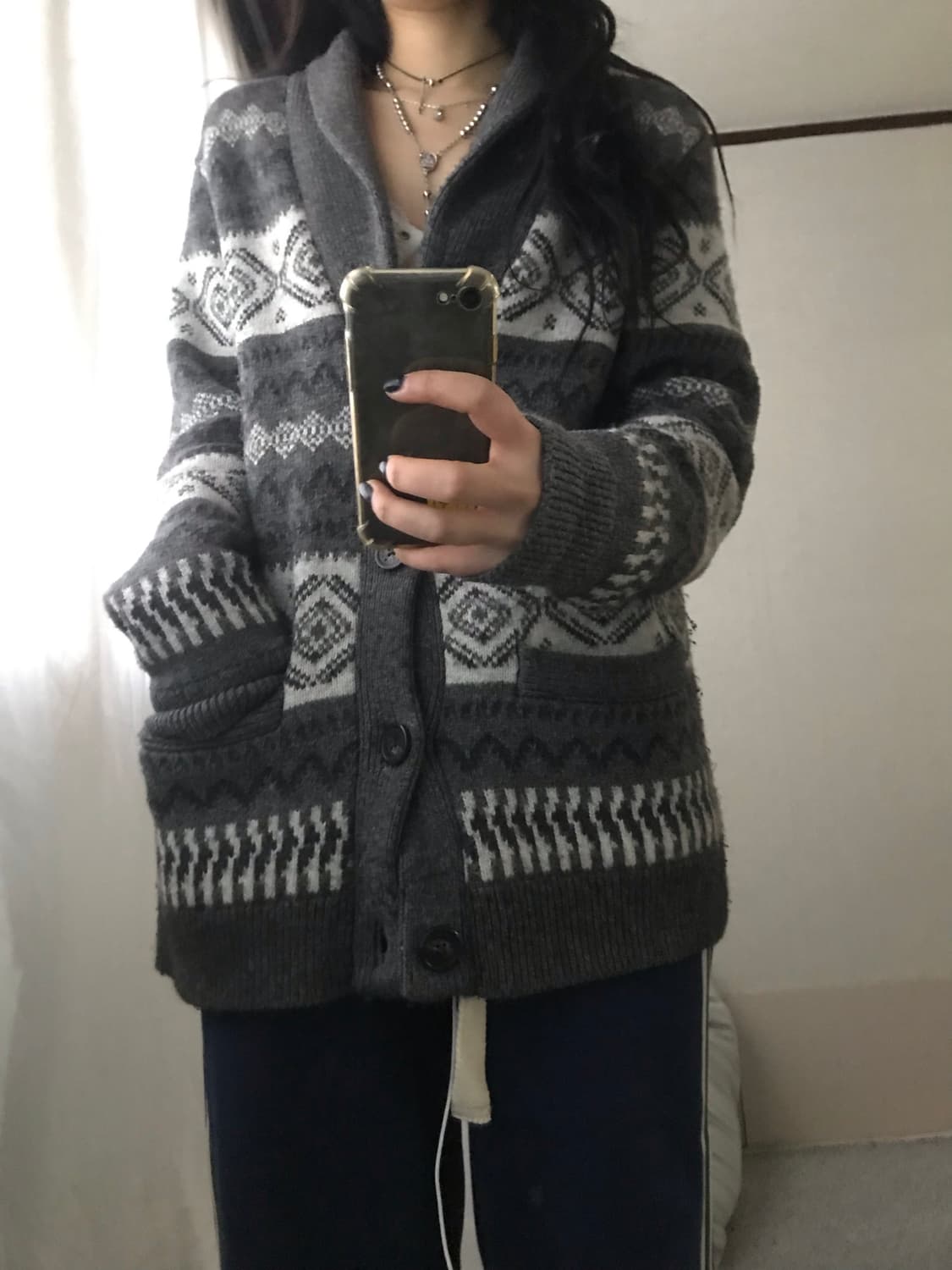 아베크롬비 그레이 노르딕 니트가디건 상품이미지4