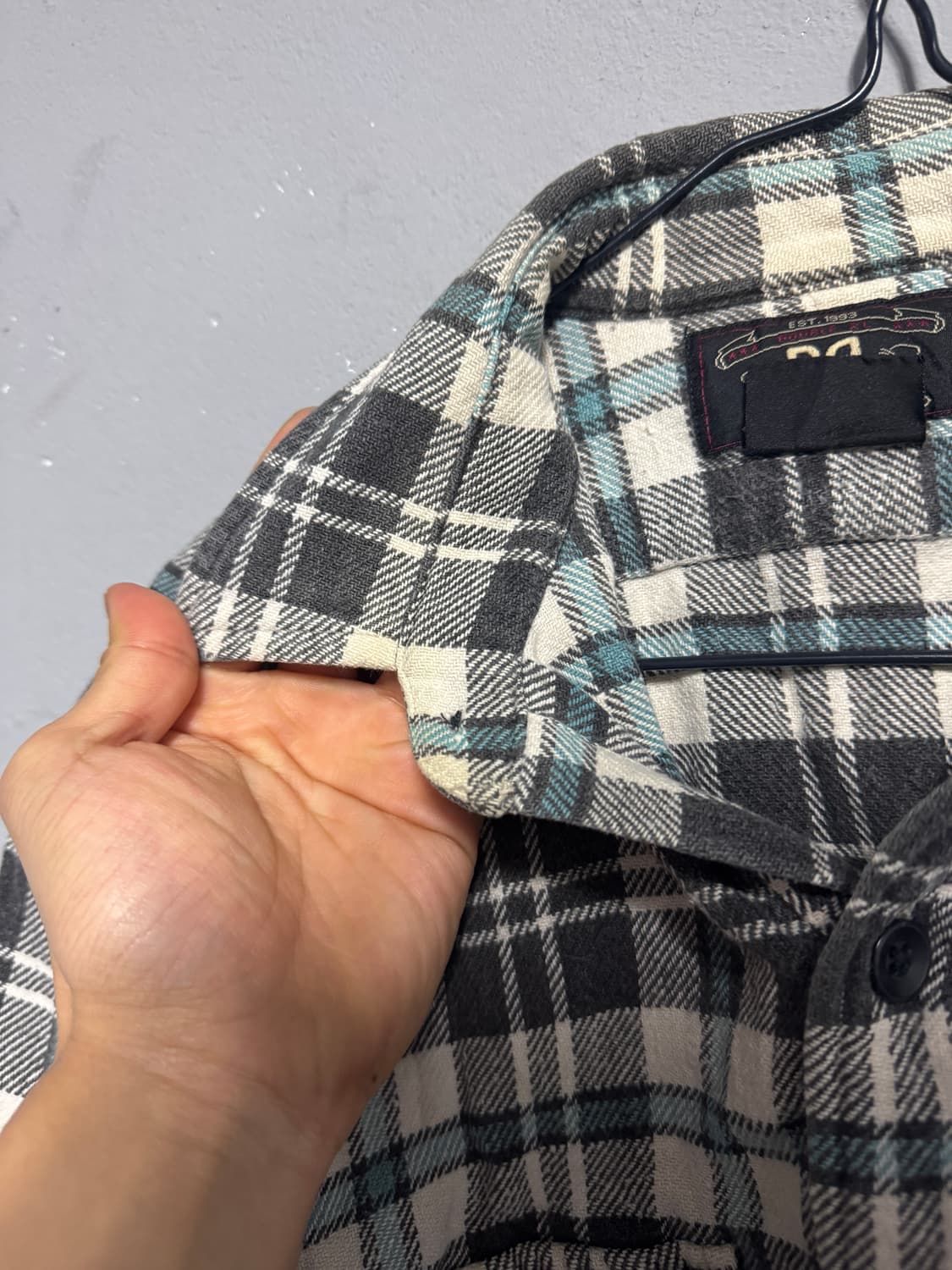 더블알엘 체크패턴 셔츠 S 상품이미지7