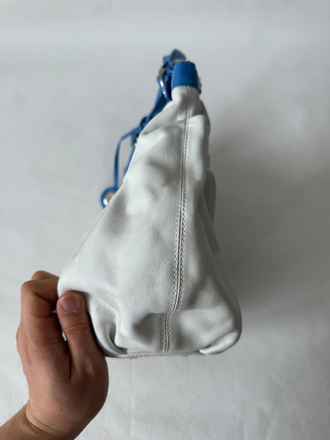 Pre owned 레더 토트 숄더백 상품이미지4