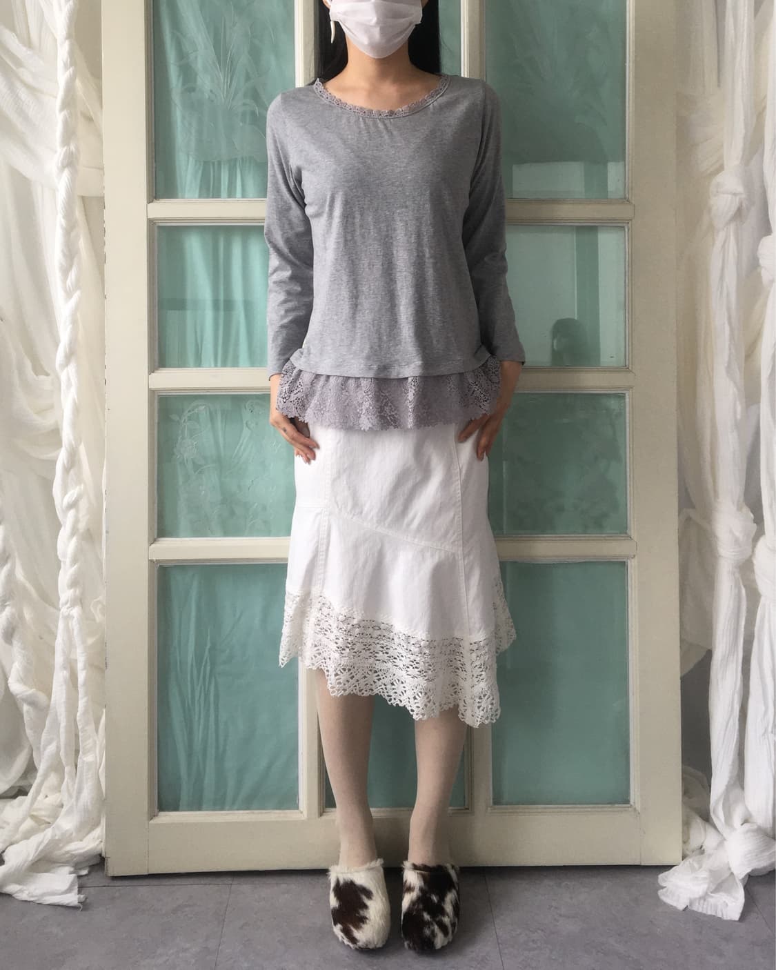 crochet trimming sleeve 상품이미지1