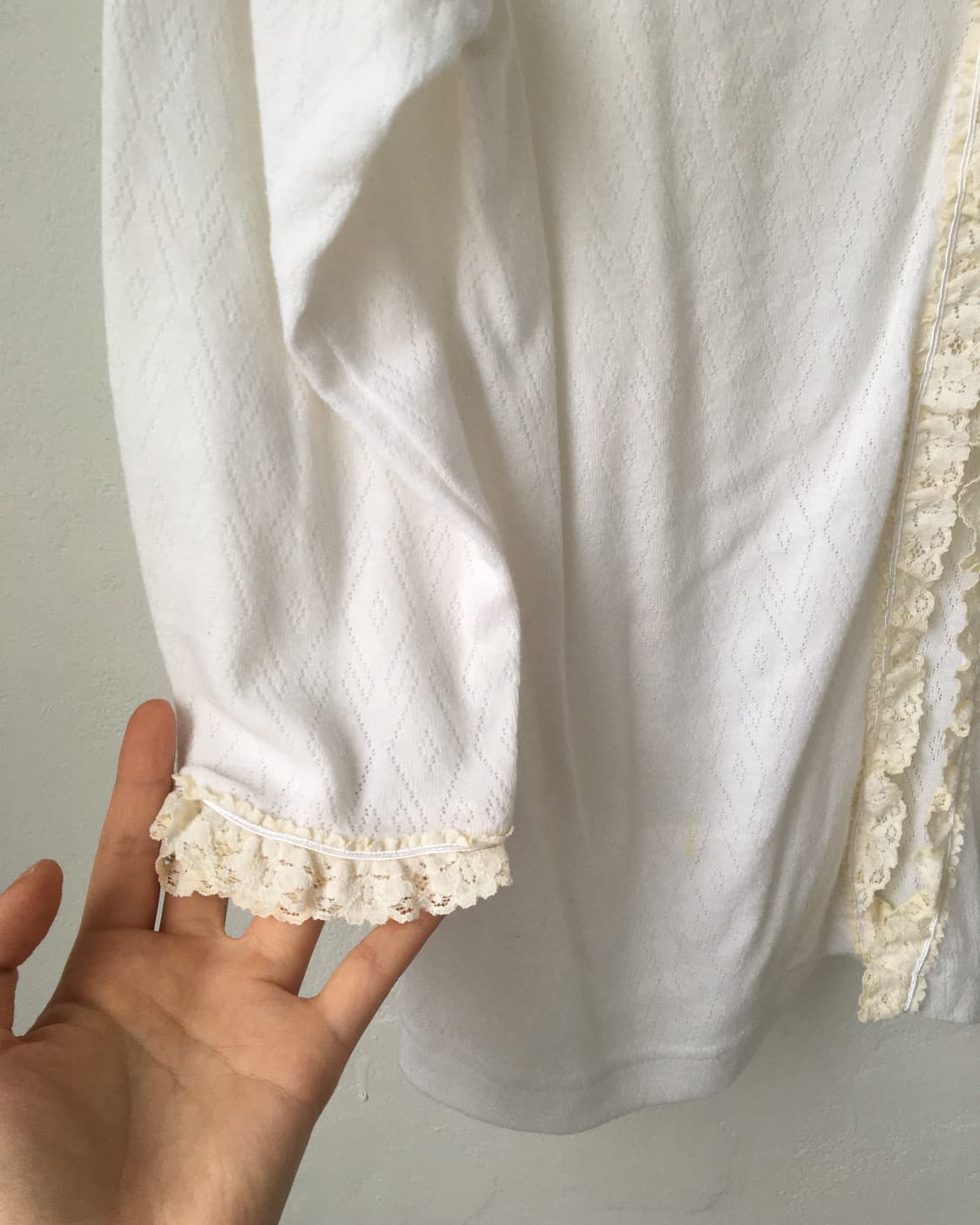 Lace trimming cardigan 상품이미지5