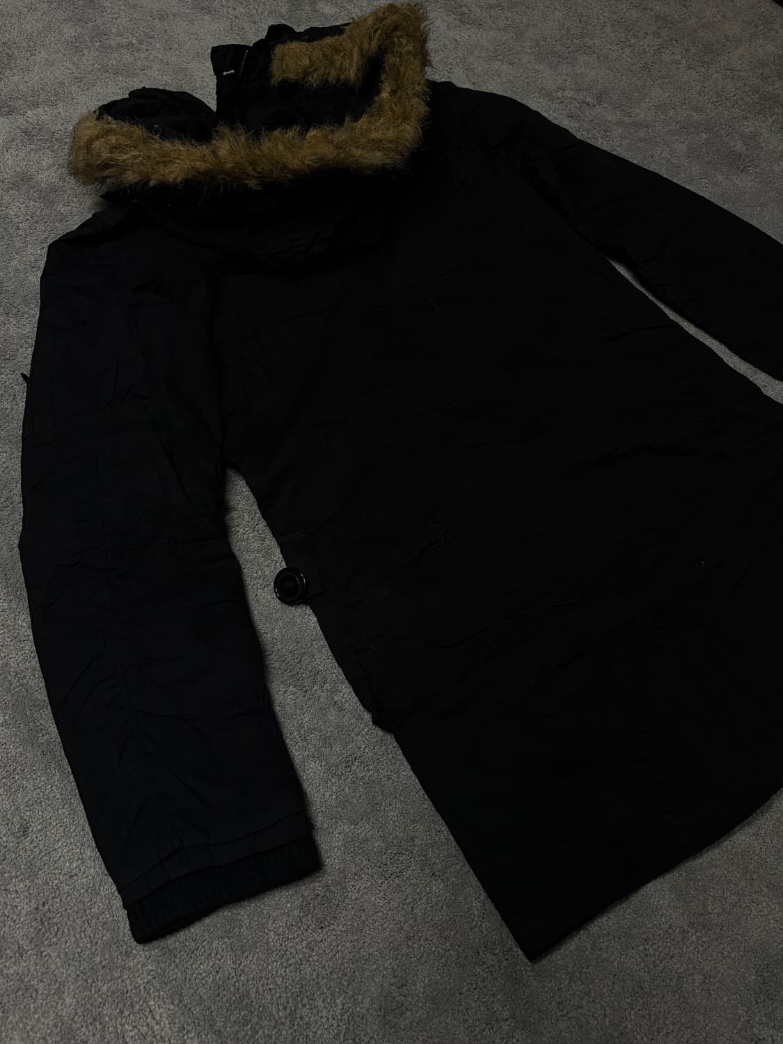 Vintage Y2k punk & Vkei fur hood parka 상품이미지6