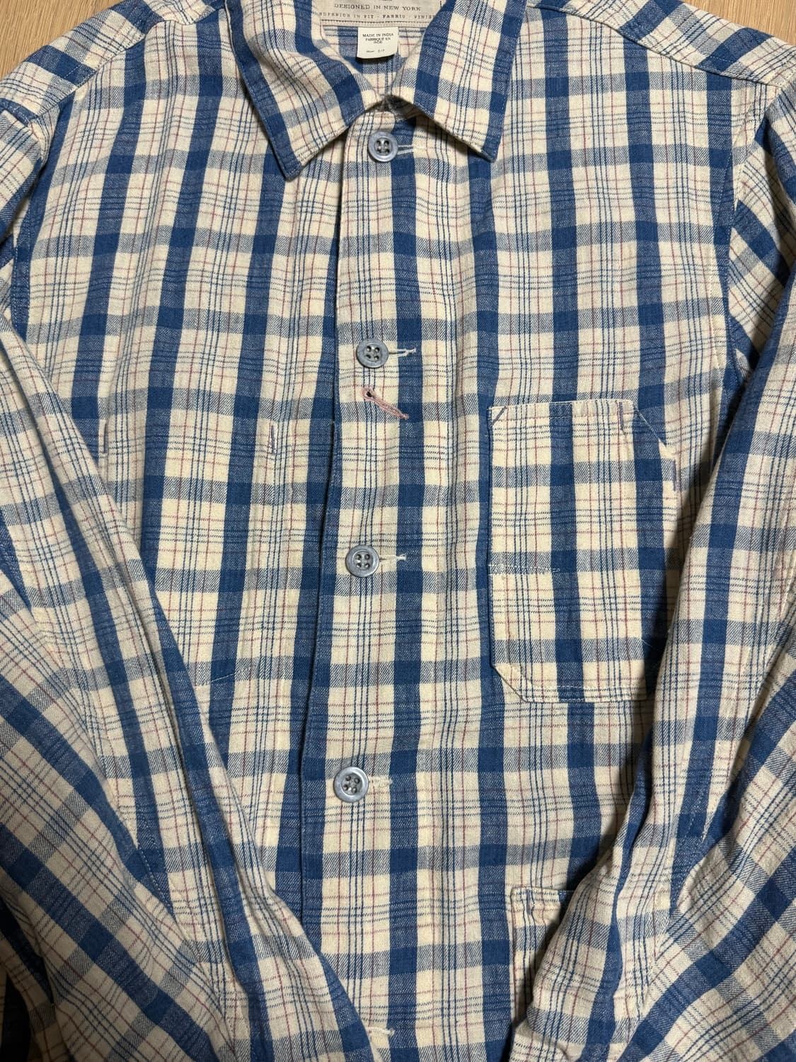 Indigo Check Twill Engineer Jacket 상품이미지5