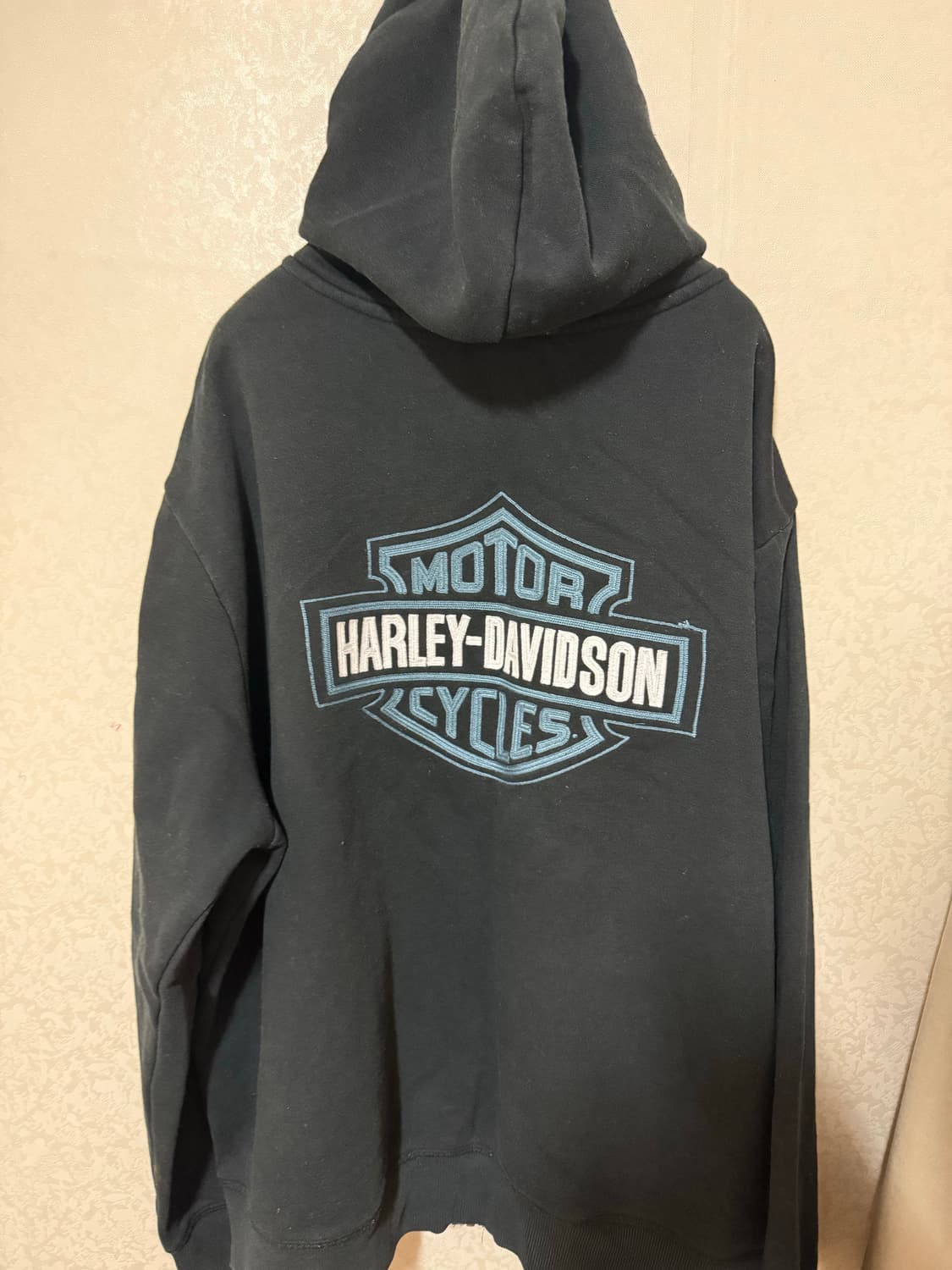XL) 빈티지 할리데이비슨 후드집업 롱슬리브 반팔 상품이미지1