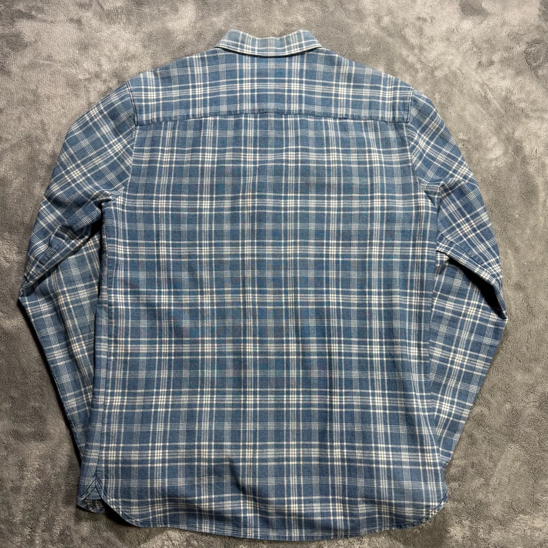 A.P.C. 아페세 블루 체크 셔츠 상품이미지3