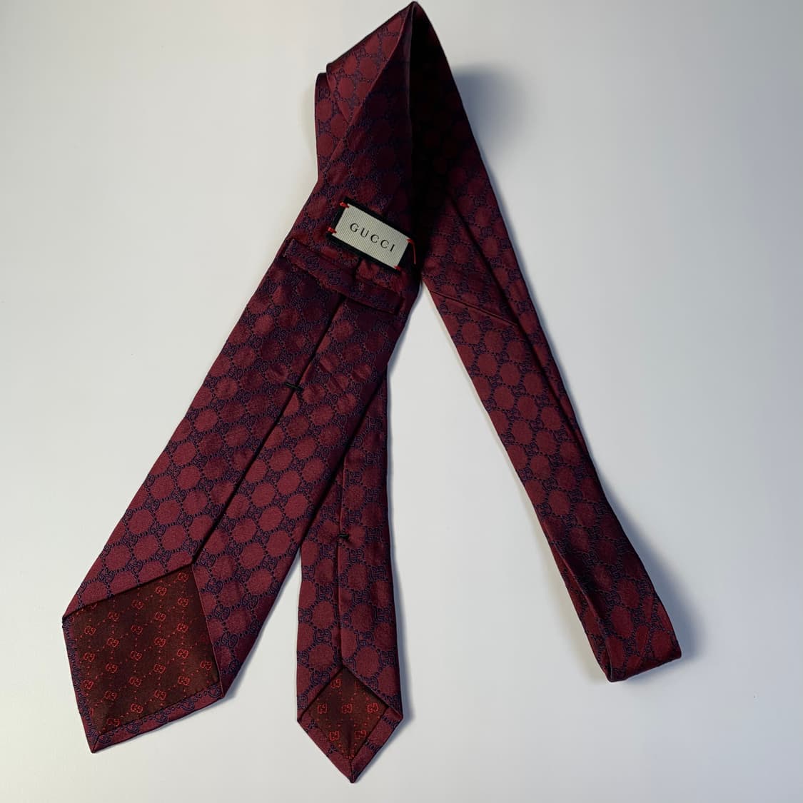 구찌(GUCCI) 신형 GG로고 모노그램 명품넥타이 100실크 8cm 상품이미지8