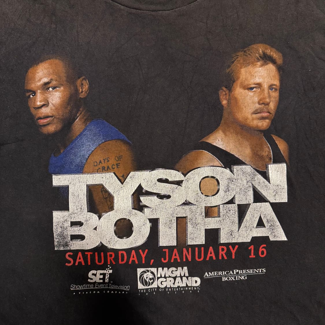 마이크 타이슨 1999 복귀전 MGM 프로모 빈티지 티셔츠 90s 상품이미지2