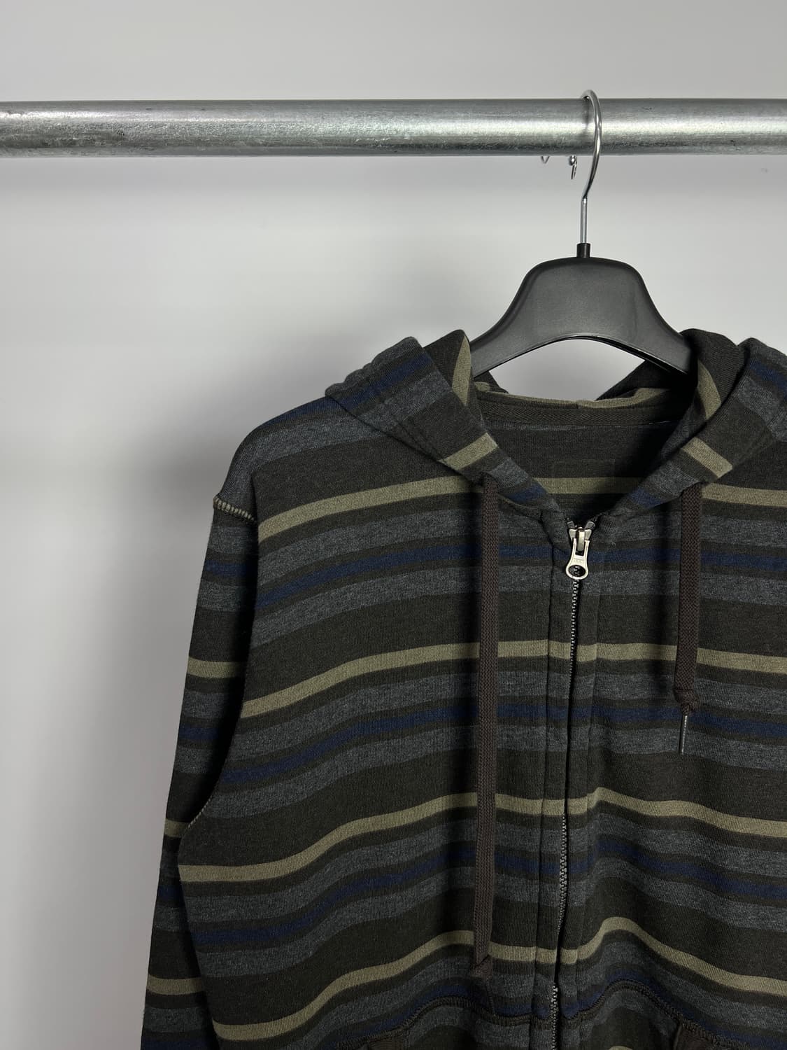 빈티지 스트라이프 후드 집업  상품이미지2