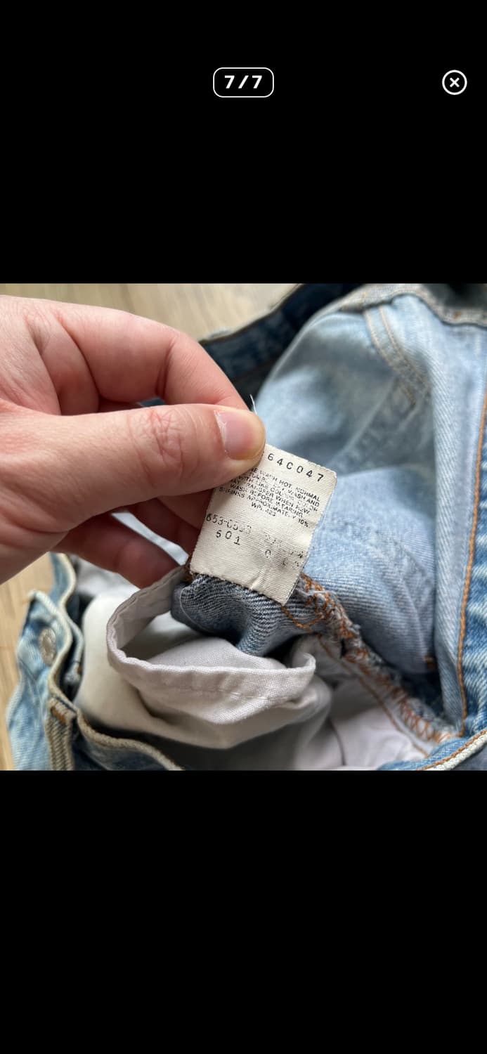 90‘s levis 501 데님팬츠 35size 상품이미지7