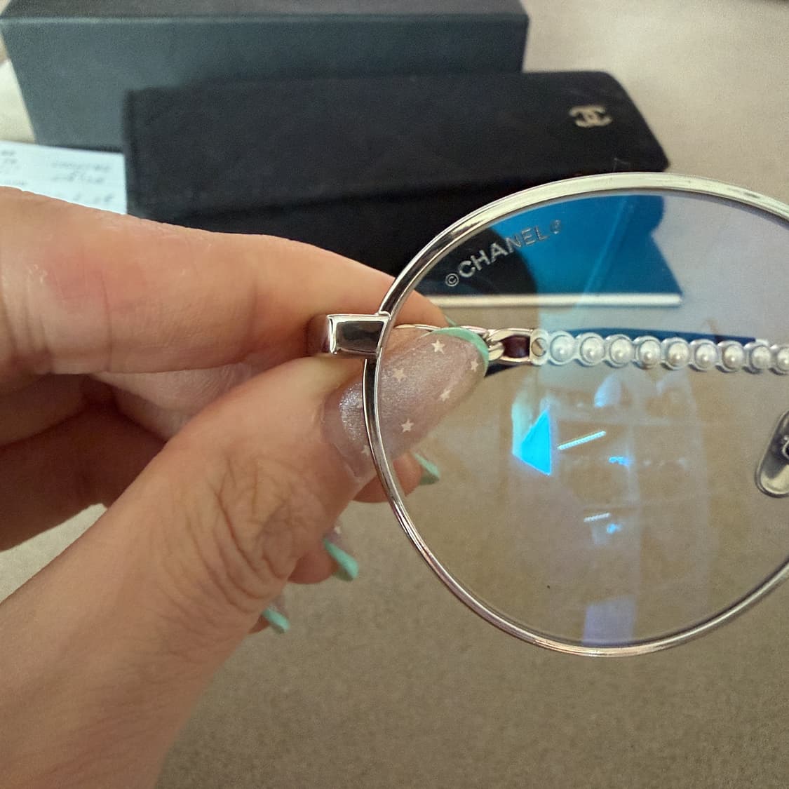 샤넬 클래식 실버 안경 (풀구성) 상품이미지3