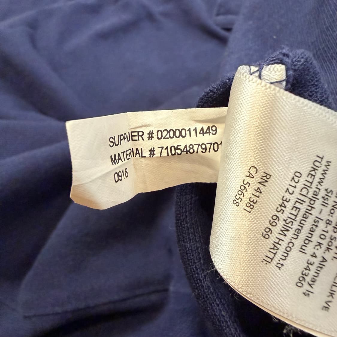 폴로 랄프로렌 네이비 카라 반팔 티셔츠 상품이미지6