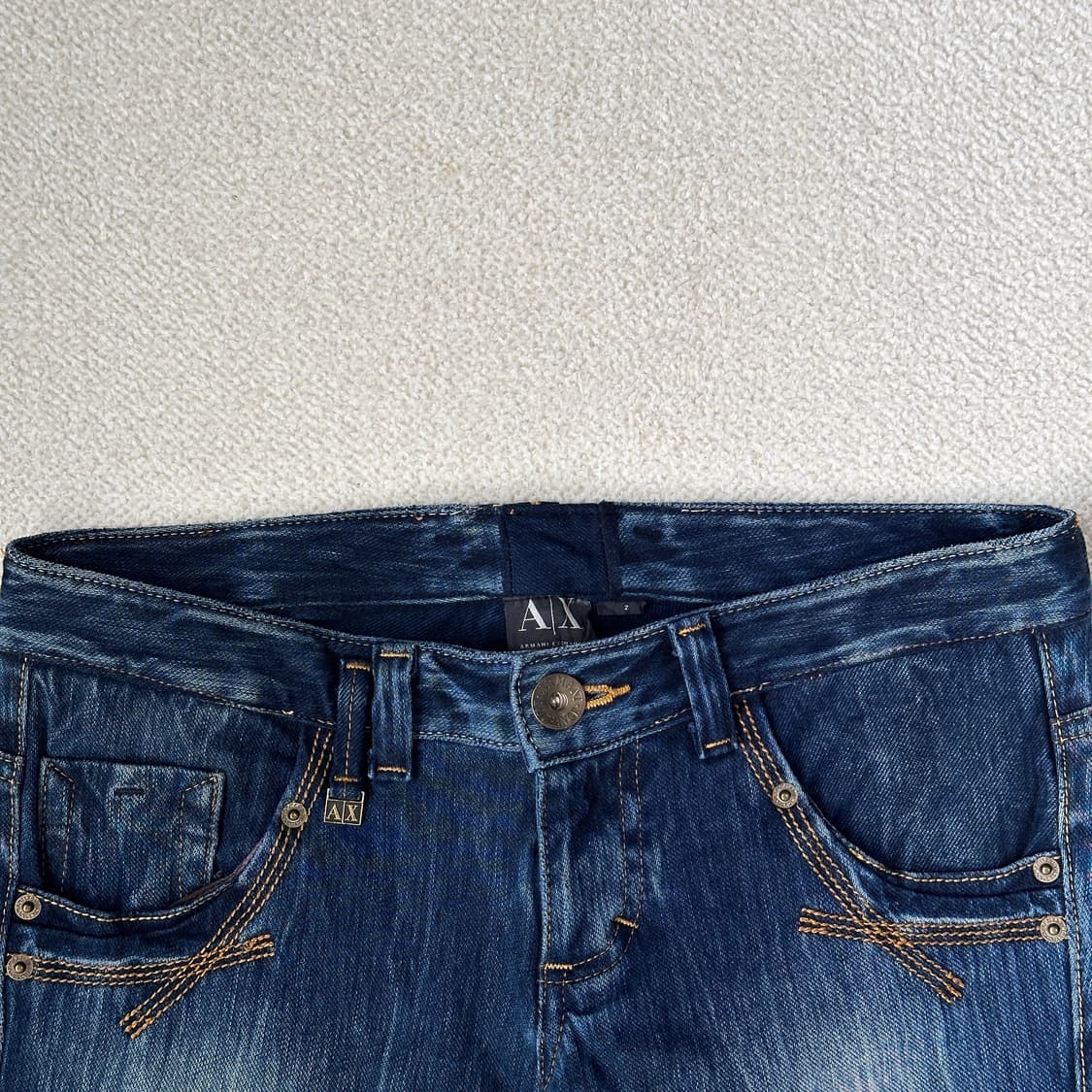 아르마니 익스체인지 로우라이즈 데님팬츠 상품이미지3