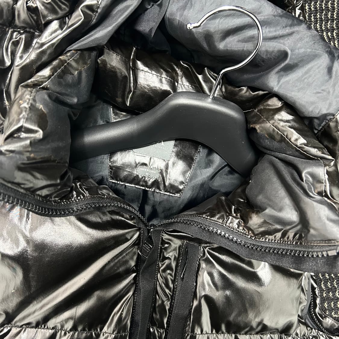 아르마니 익스체인지 글로스 구스다운 패딩 조끼 상품이미지9