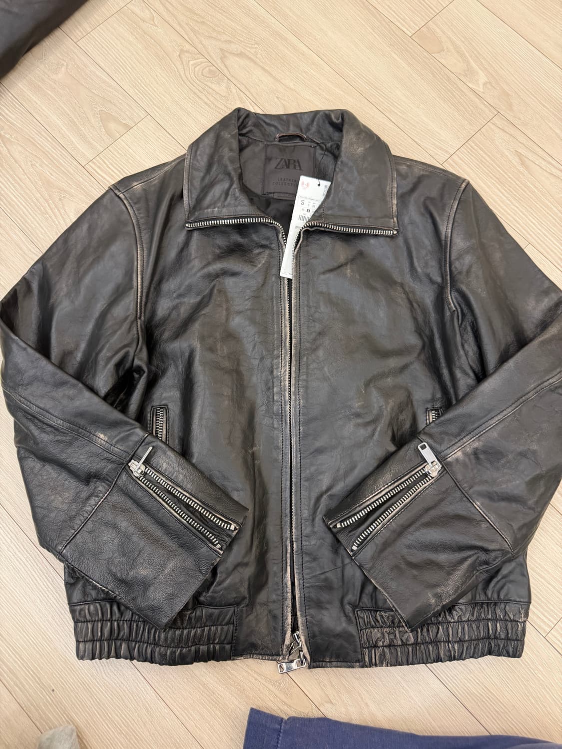 자라 레더 컬렉션 메인 가죽 자켓 상품이미지8