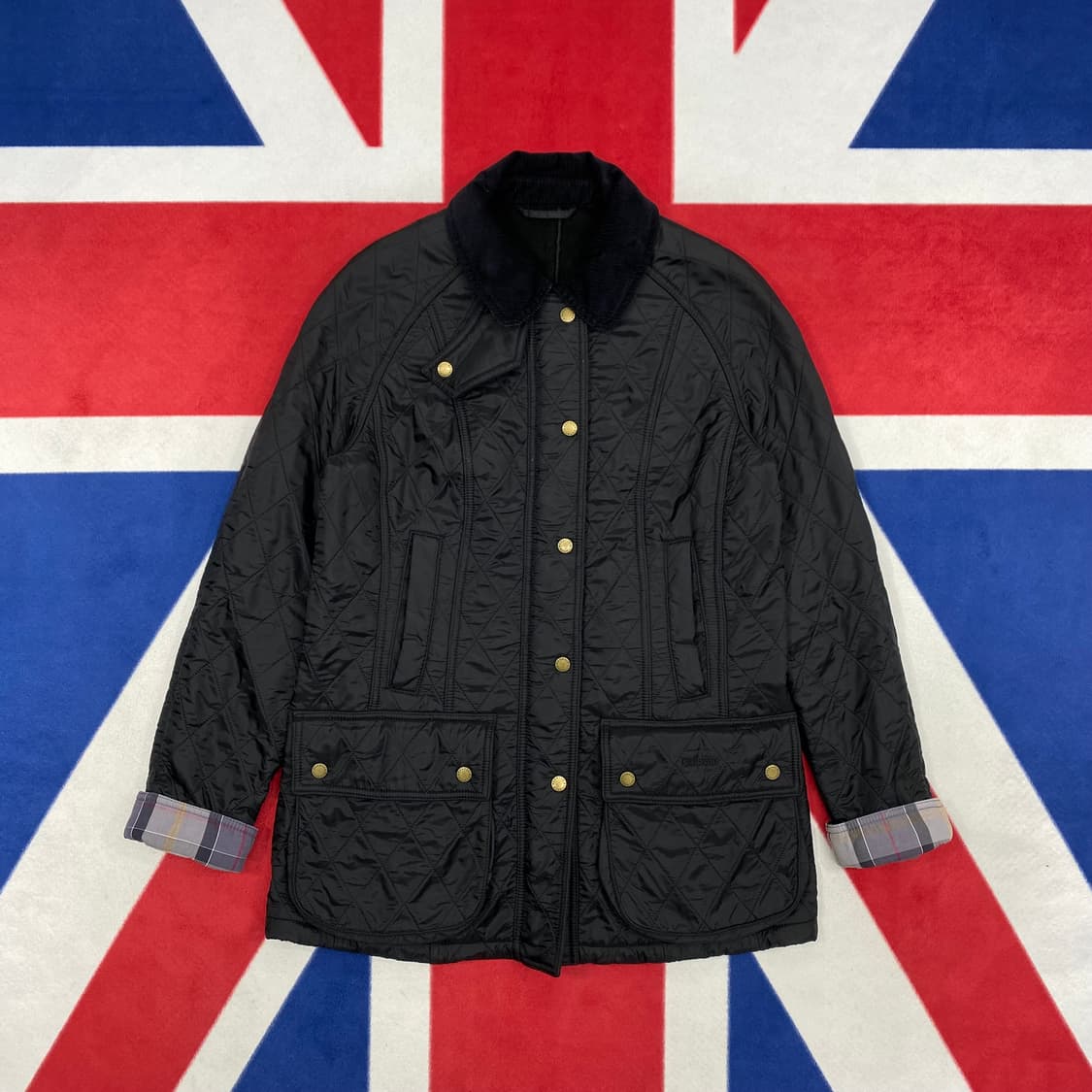  바버 퀼팅 자켓 여성 36 실측66  상품이미지1