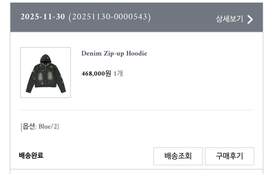 TC Denim Zip-up Hoodie 상품이미지7