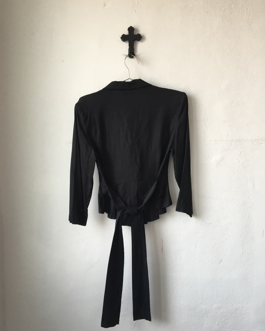 Flare line point tied wrap jacket 상품이미지5