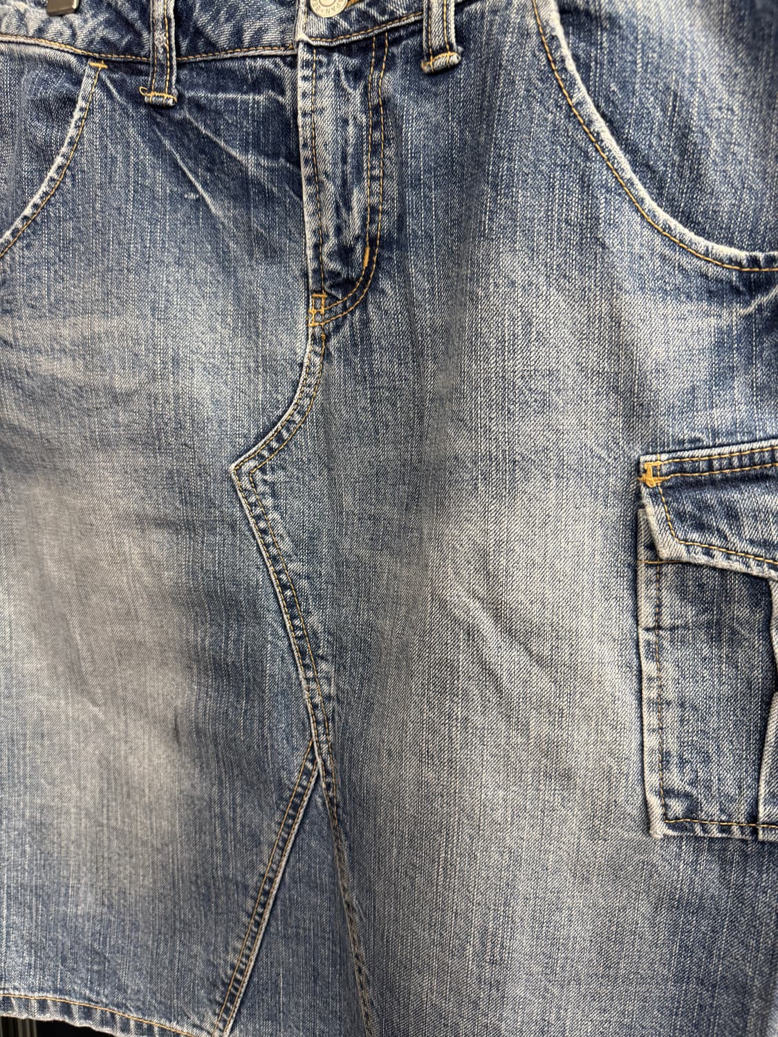 BEAMS BOY WEAR 빈티지 데님 스커트 상품이미지2