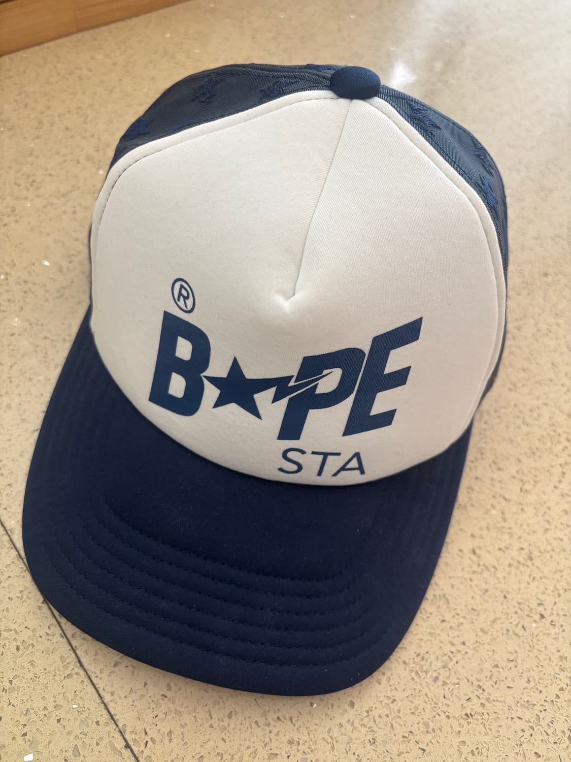 베이프 매쉬캡 스타 네이비 모자 상품이미지1