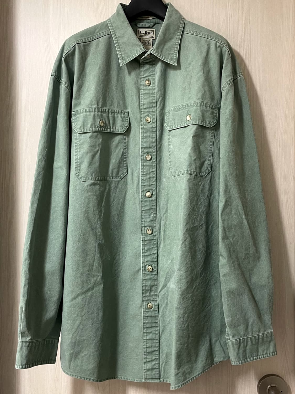 엘엘빈/ 투포켓 셔츠 세이지그린/ L 상품이미지1