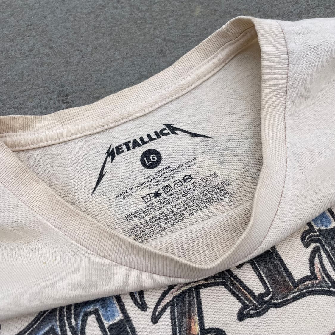 메탈리카 풀프린팅 빈티지 밴드티 반팔 티셔츠 상품이미지5