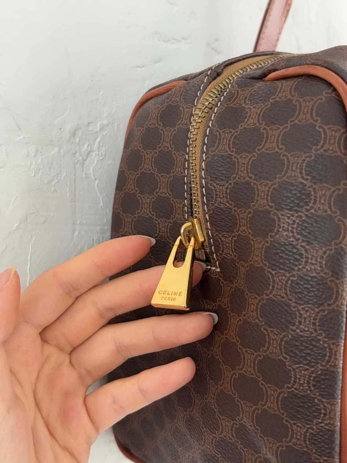 Celine 셀린느 마카담 브라운 보스턴 백 상품이미지5