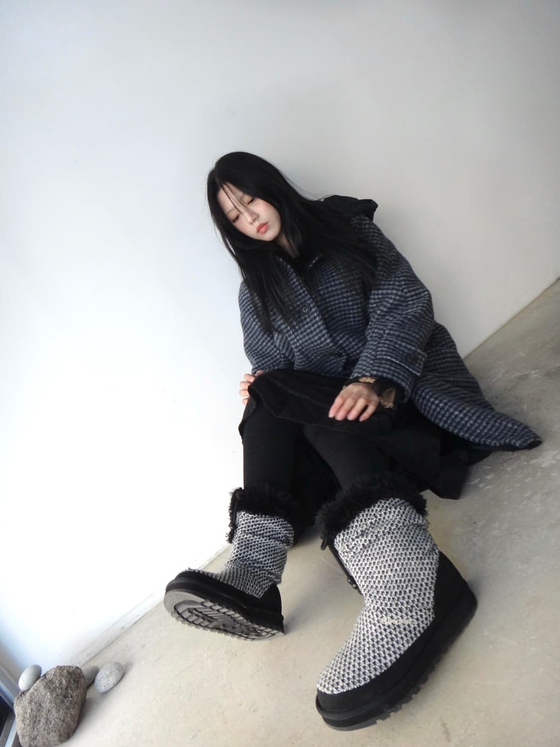 CC COLLECT Hound check detachment hoody  상품이미지5