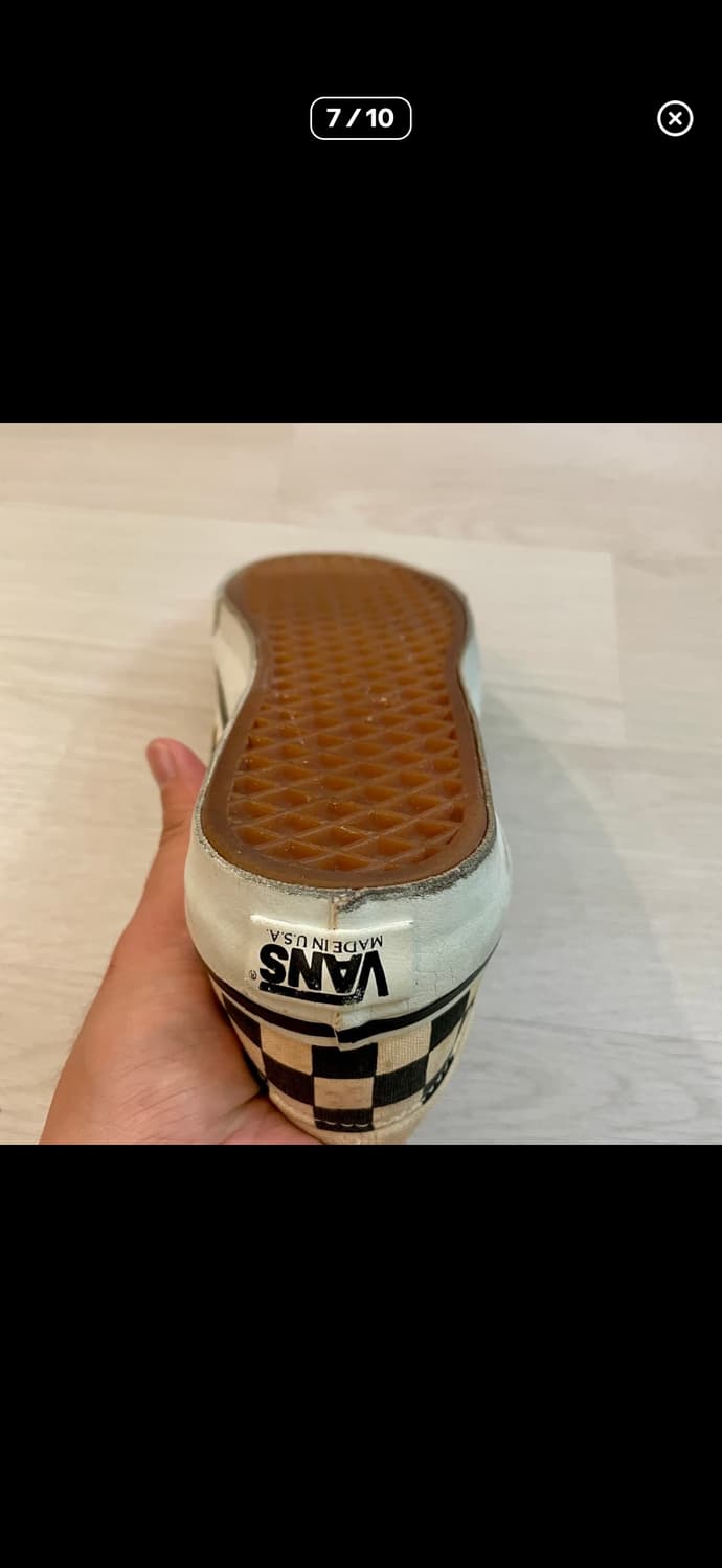 90s 반스 블랙 체커보드 슬립온 상품이미지6