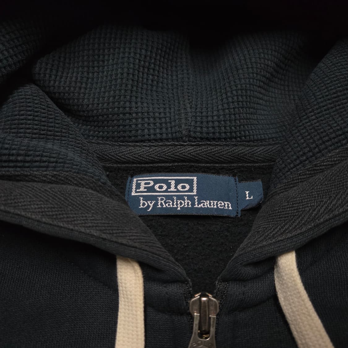 L 폴로랄프로렌 써멀 후드 집업 블랙  상품이미지3