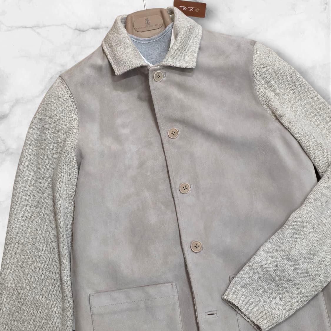 Loro Piana 로로피아나 역작* 스웨이드 캐시미어 실크 초어 자켓 상품이미지5