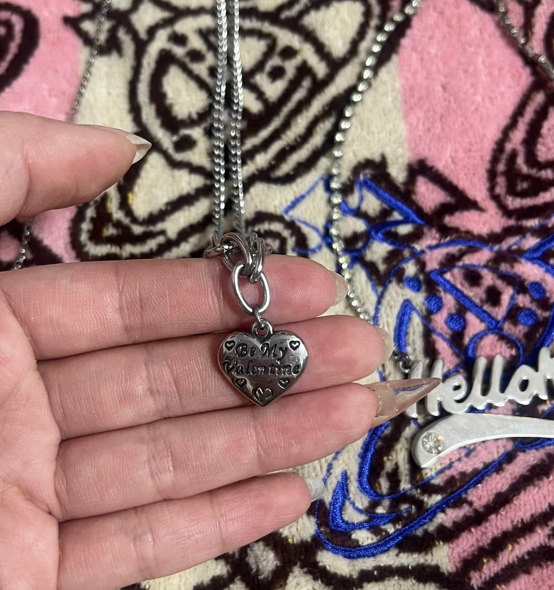 빈티지 하트 목걸이 상품이미지1