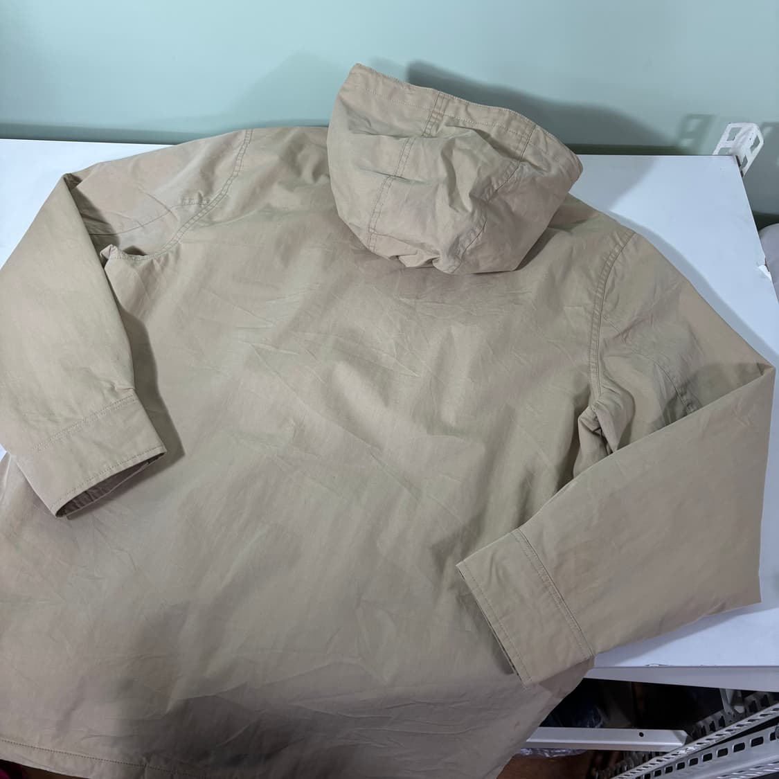 M 반스 베이지 후드 점퍼 상품이미지2