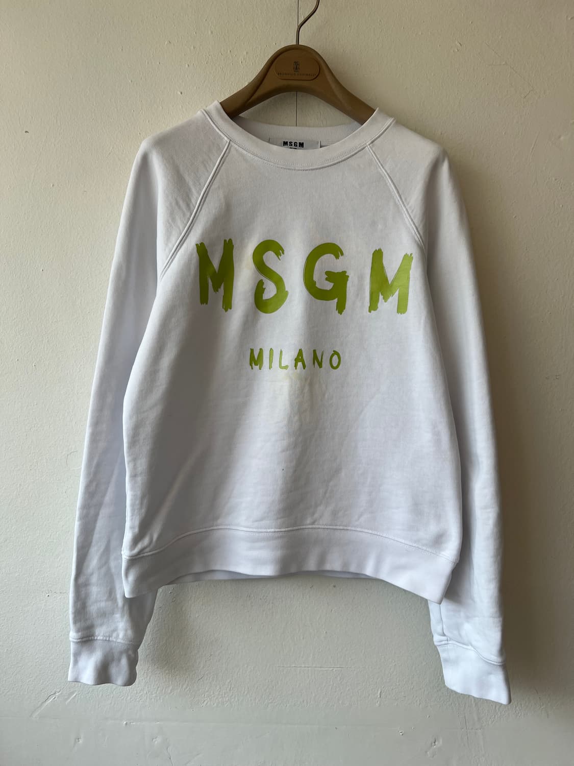 MSGM 여성 화이트 맨투맨티셔츠 스웻티셔츠 상품이미지2