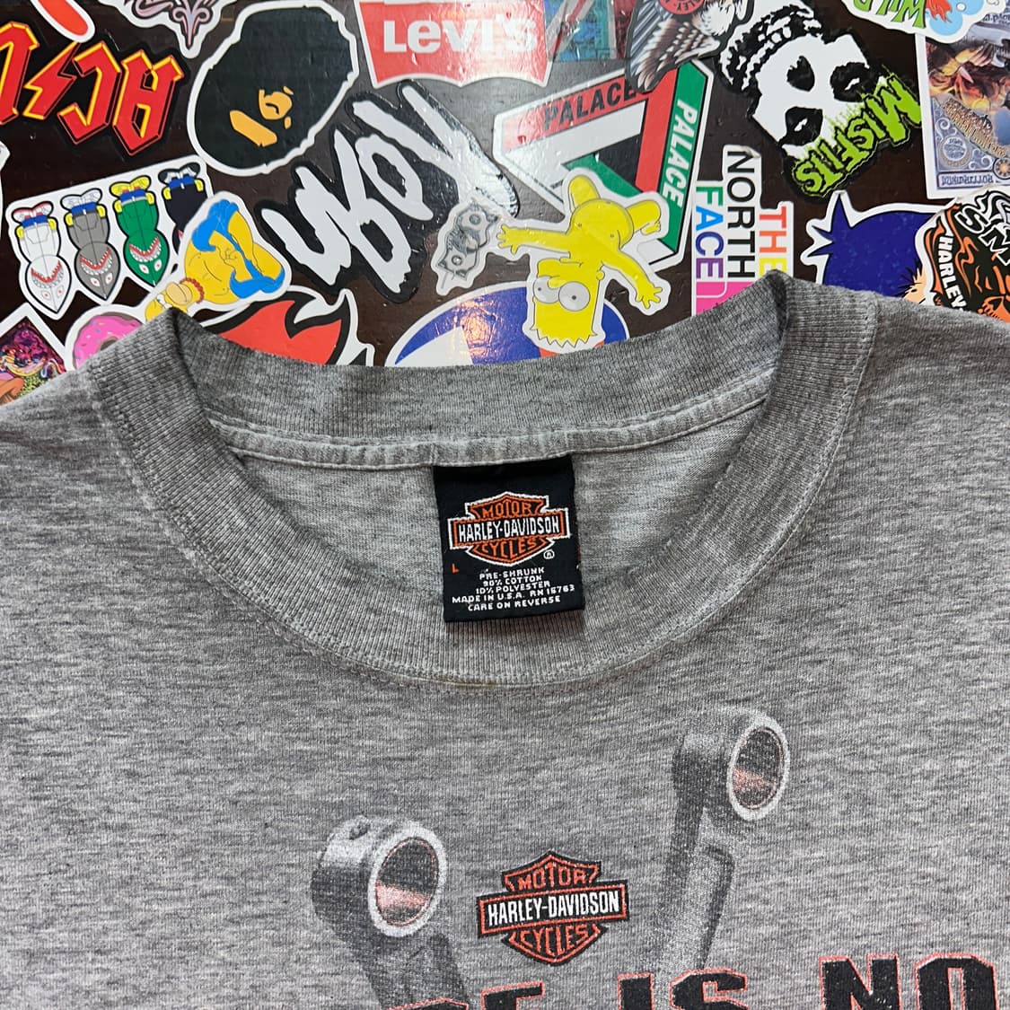 9~00s USA 할리데이비슨 큐빅 인치스 티셔츠 L 상품이미지10