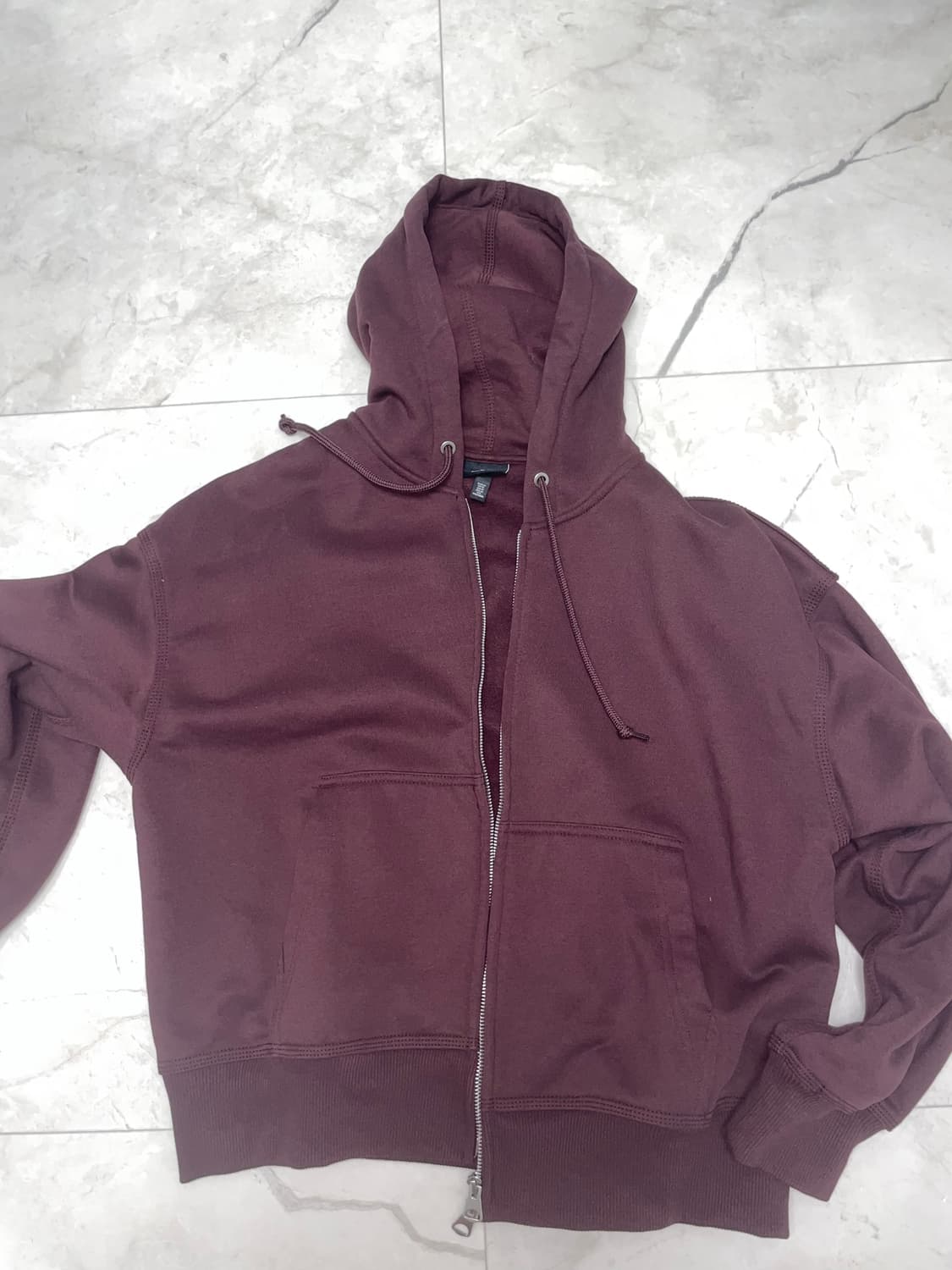 H&m 크롭 후드집업 M 상품이미지1
