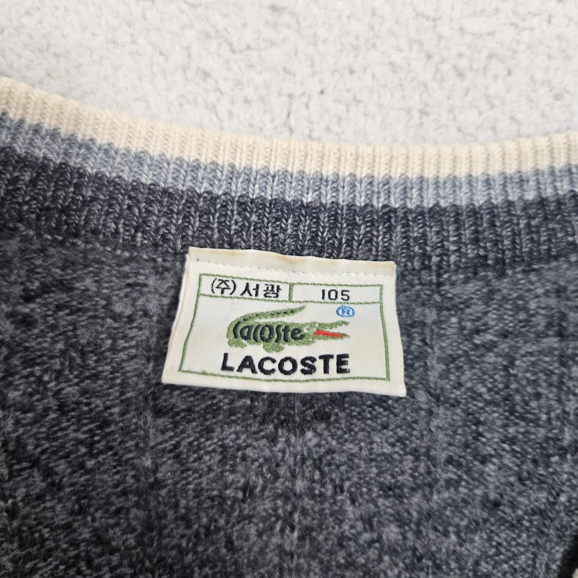 라코스테 브이넥 니트 105 상품이미지3